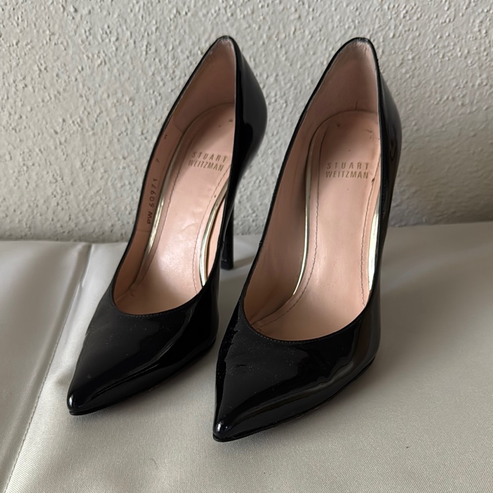 Stuart Weitzman Black Stiletto Heels